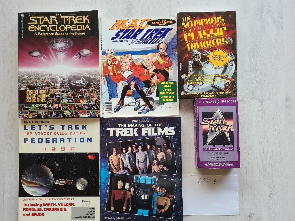 Engelstalige Star Trek boeken en magazines lot4, Enlèvement, Utilisé