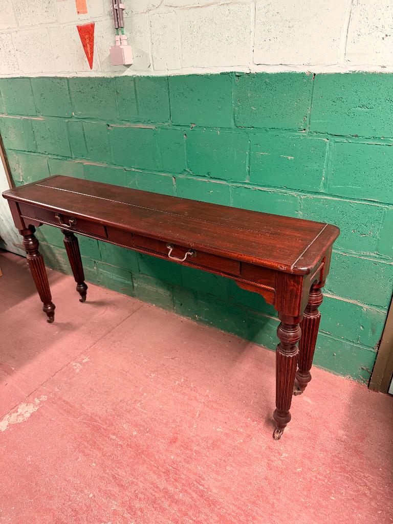 Table d'appoint/console en acajou — Style Regency, Maison & Meubles, Tables | Dessertes, Utilisé, Rectangulaire, Enlèvement