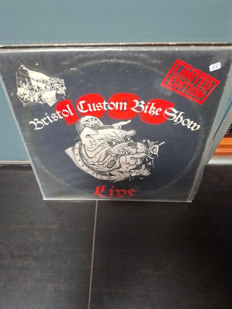 lp - various - bristol custom bike show - live - vak 8, Gebruikt, Hardrock, Ophalen of Verzenden, 12 inch