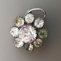 Pendentif rosace art déco, Enlèvement ou Envoi, Utilisé, Fleur ou Plante, Argent