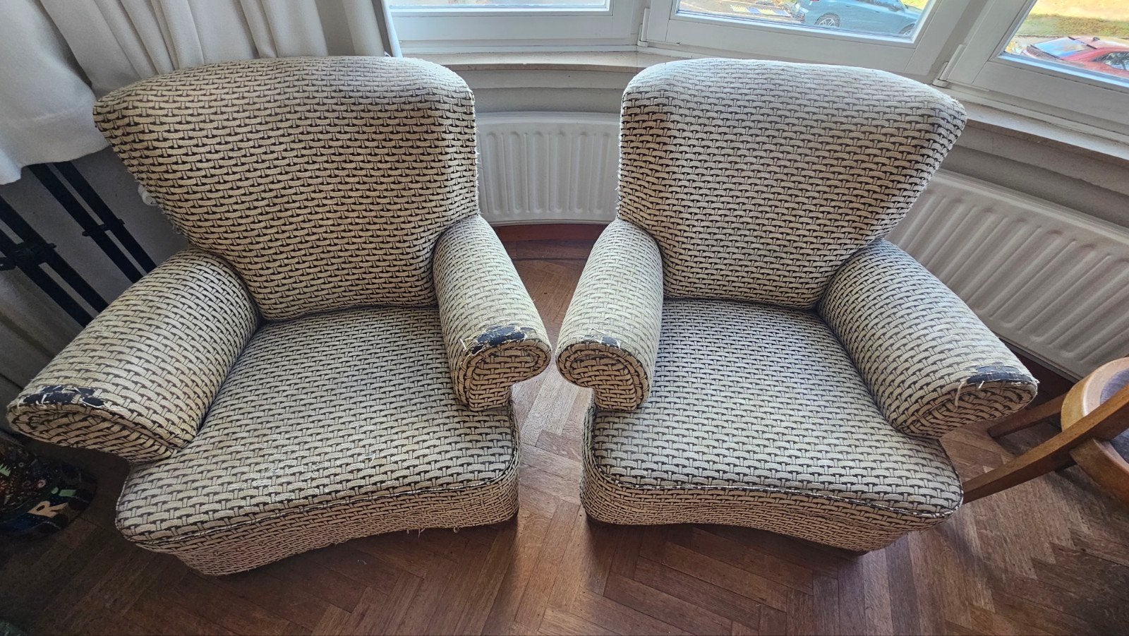 fauteuils art déco, Maison & Meubles, 75 à 100 cm, Enlèvement, Utilisé, Art déco