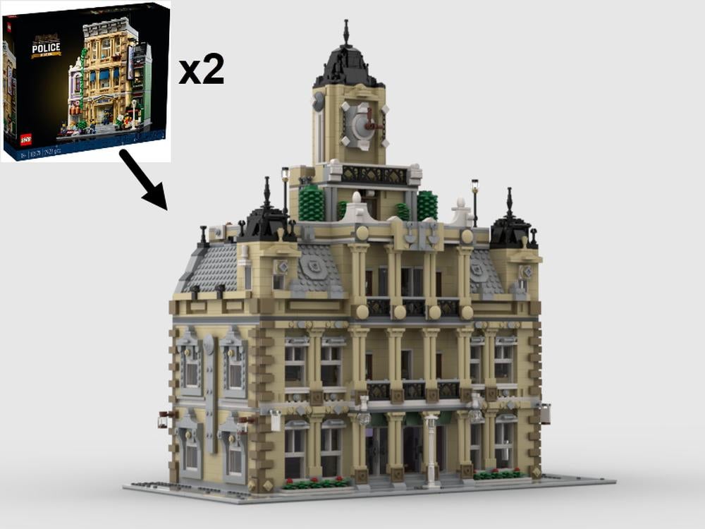 Lego 10278 - The Courthouse Custom, Instructions incluses, Lego, Ensemble complet, Comme neuf