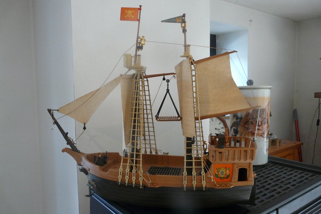 3550- Premier bateau pirate Playmobil 1978., Pirates, Enlèvement ou Envoi, Bateau, Kit complet