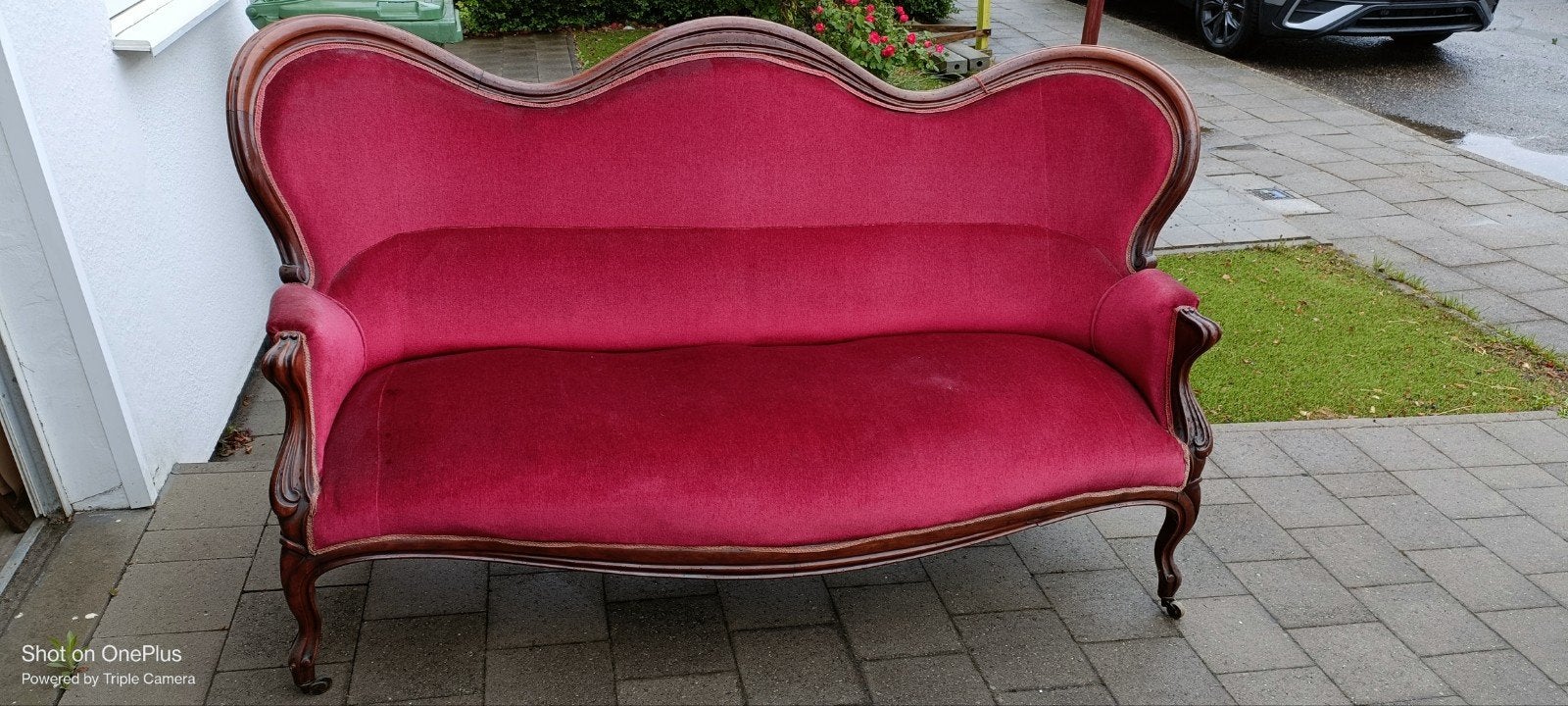 Antieke Louis Philippe stijl bank, Ophalen