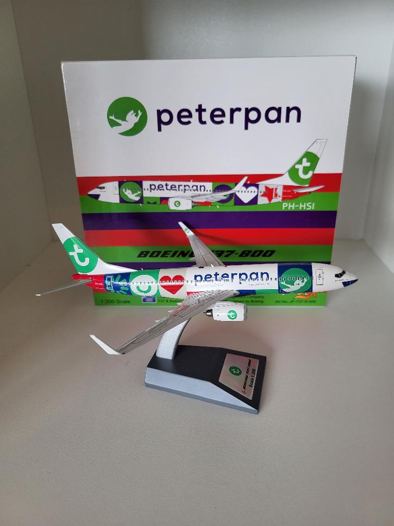 JFOX 1:200 Transavia B737-800 'Peter Pan' JF-737-8-008, Ophalen of Verzenden, Nieuw, Schaalmodel