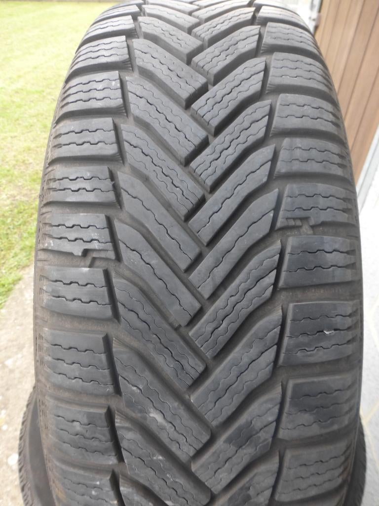 4 Michelin Alpin 6-195/65R15 winterbanden op stalen velgen, Auto-onderdelen, Banden en Velgen, Ophalen, 15 inch, Winterbanden