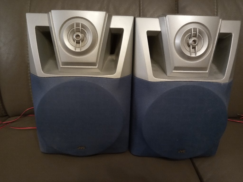 Enceintes baffles JVC 40 W impédance 6 ohms 2 pièces, Enceinte d'étagère, Moins de 60 watts, Enlèvement ou Envoi, Utilisé