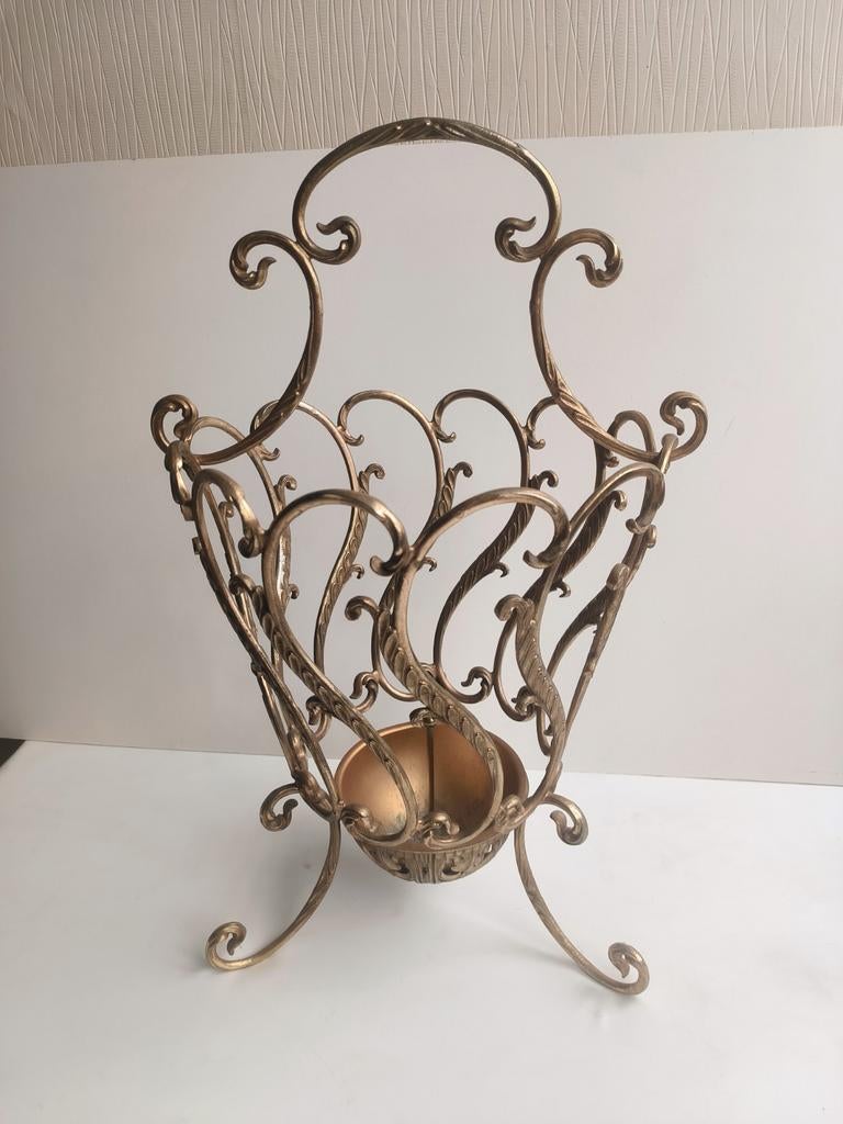Beau porte-plantes/porte-parapluie vintage lourd, Enlèvement ou Envoi