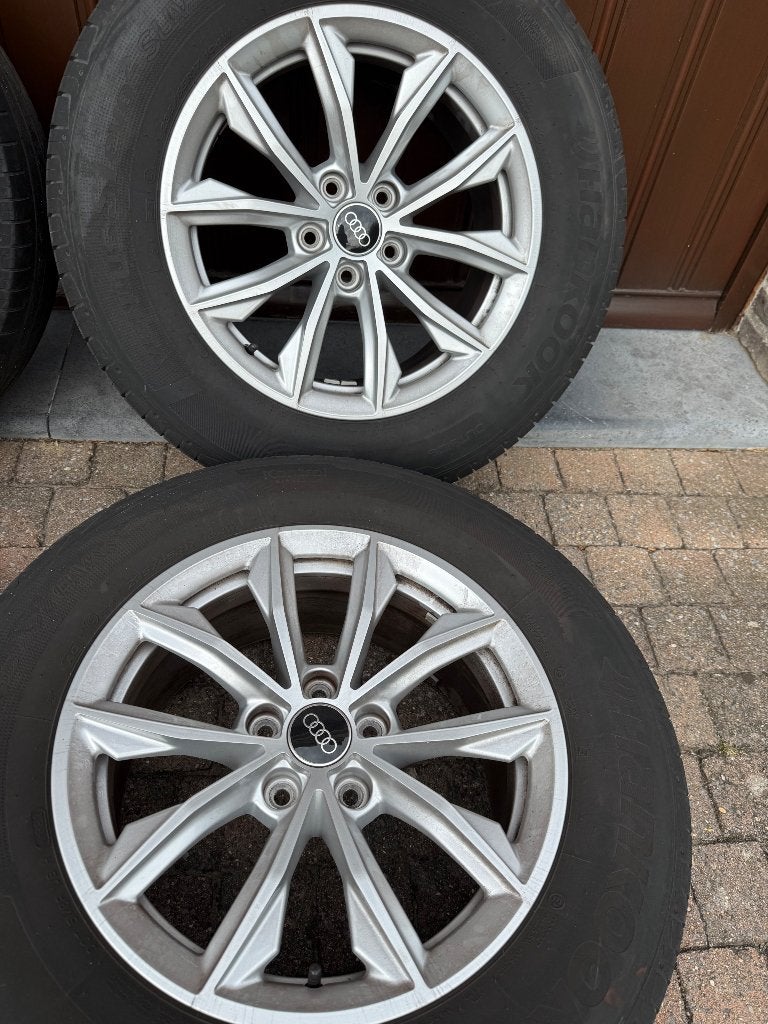 Audi Q5 originele velgen 17 inch + banden, Véhicule de tourisme, Pneus été, Enlèvement, Pneu(s)