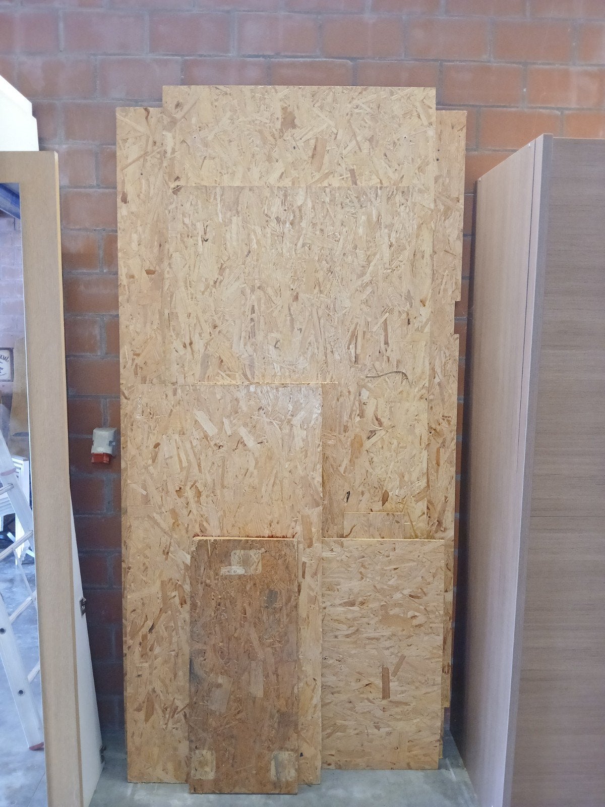 Osb platen 240 x 100 cm 3 stuks + kleinere stukken., Enlèvement