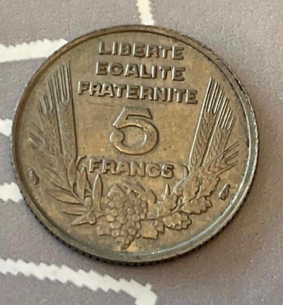 5 Francs, Bazor, 1933, Timbres & Monnaies, Enlèvement ou Envoi