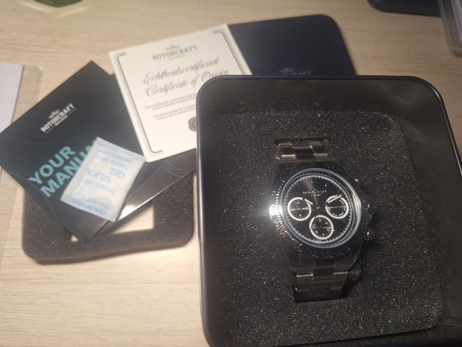 Montre ROTORCRAFT Neuve ! Avec boite et papiers d'origine, Bijoux, Sacs & Beauté, Montres | Hommes, Enlèvement ou Envoi