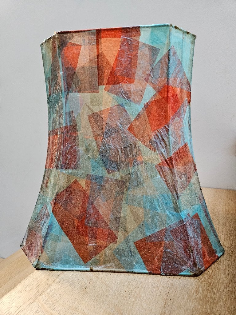Abat-jour rétro moderniste en papier de soie, Antiquités & Art, Enlèvement
