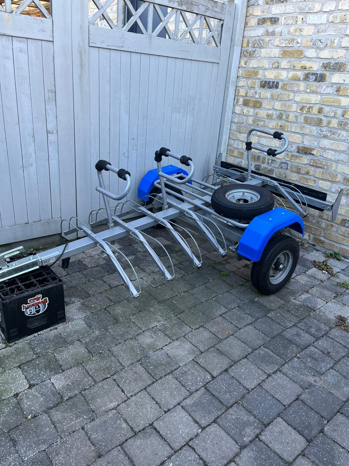 Aanhangwagen voor 6 fietsen, Ophalen, Gebruikt