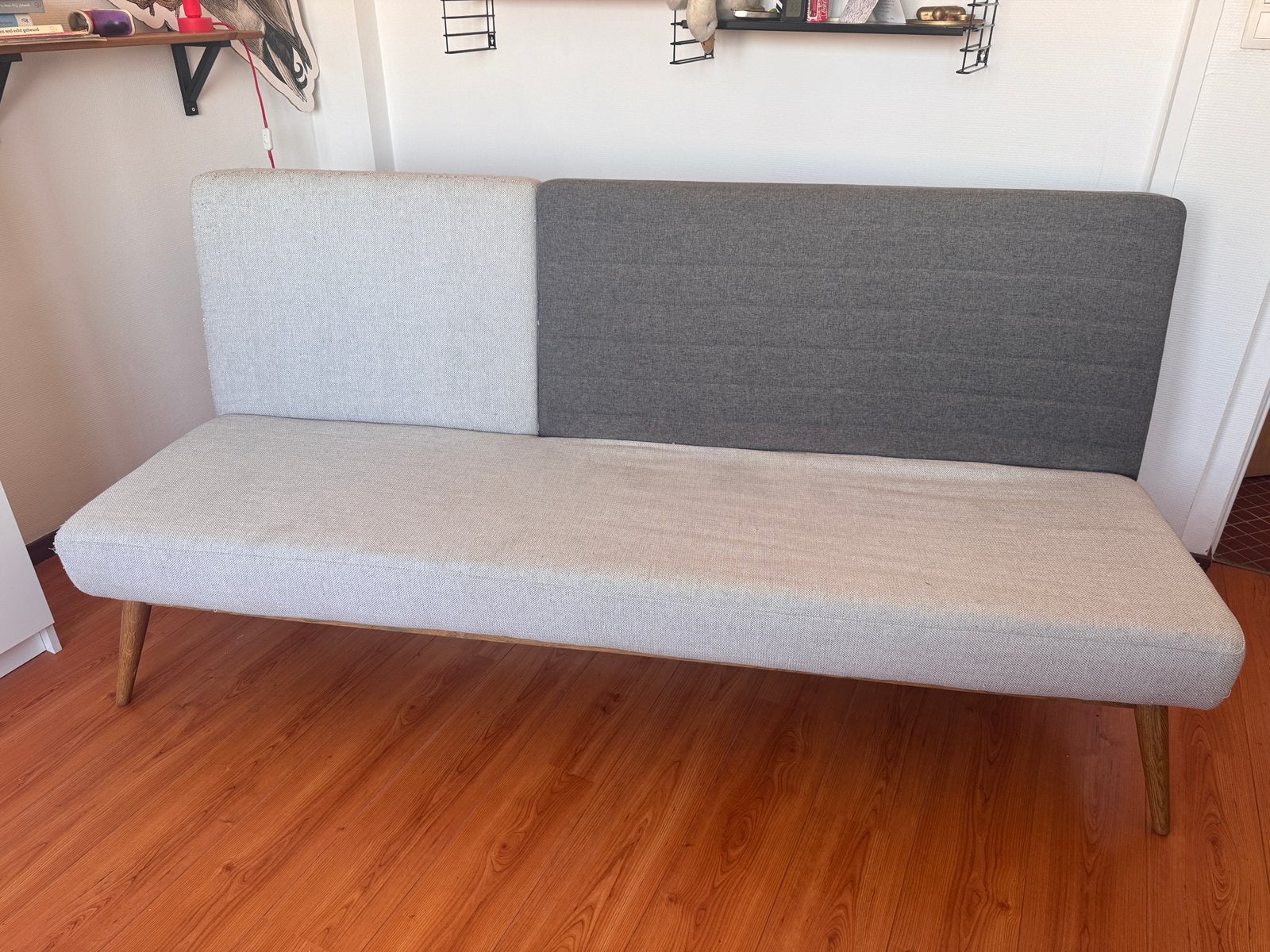 Slaapbank / zetel (SOFACOMPANY), Huis en Inrichting, Slaapkamer | Slaapbanken, Ophalen, Gebruikt, 140 cm, Twijfelaar