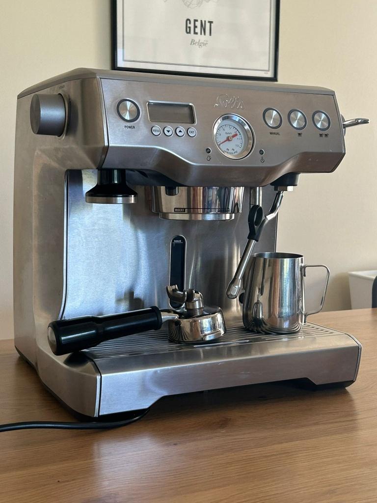Dual boiler espresso machine Solis/Sage, Elektronische apparatuur, Koffiezetapparaten, Gebruikt, Espresso apparaat, Gemalen koffie