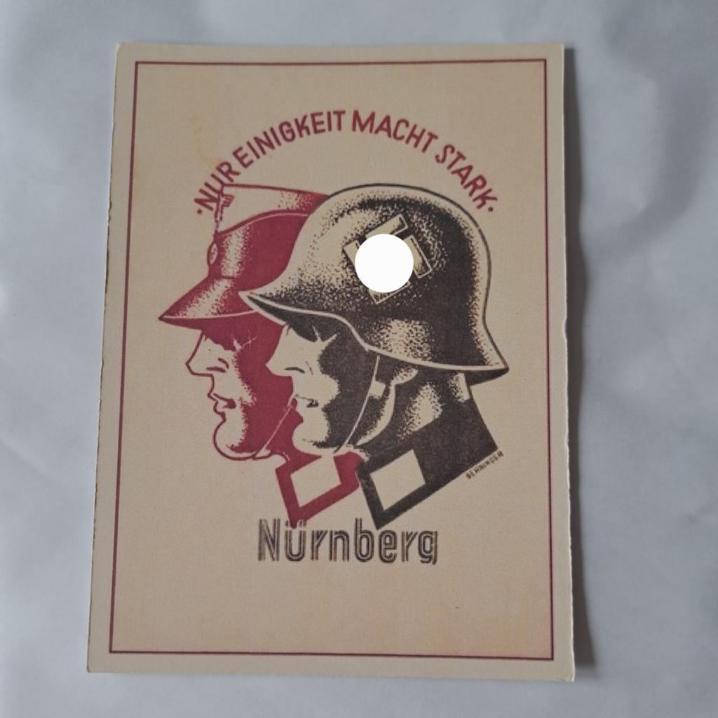 WO2 Nürnberg Propaganda Ansichtkaart Historisch, Ophalen of Verzenden