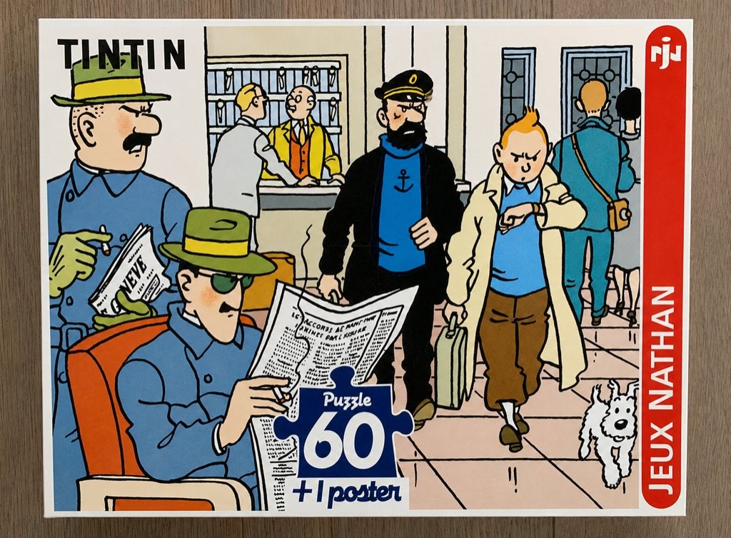 TINTIN - puzzle Hôtel Cornavin + poster * 1994 * NEUF, Enlèvement ou Envoi, Tintin, Neuf, Livre ou Jeu