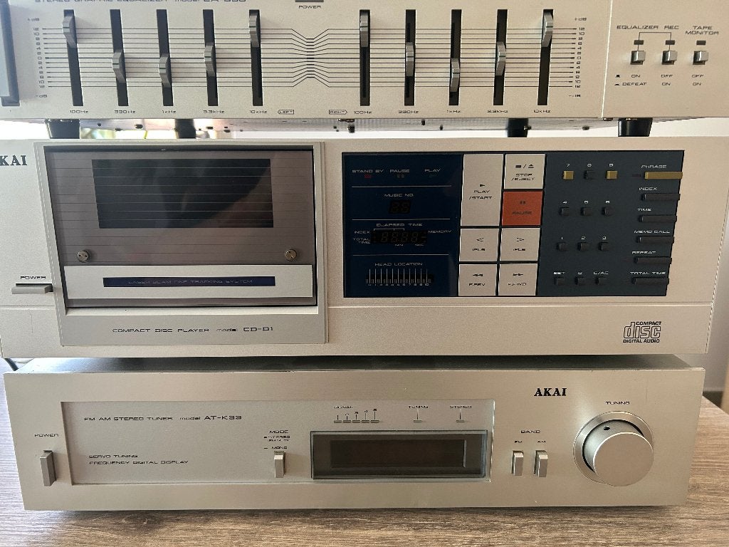 AKAI HIFI:  EA-G30/AT-K33/ AM-U33/AP-Q70, TV, Hi-fi & Vidéo, Chaîne Hi-fi, Enlèvement, Utilisé, Lecteur DVD, Akai