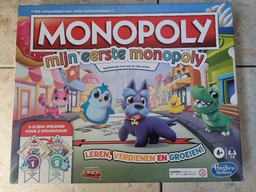 Monopoly junior, 1 ou 2 joueurs, Enlèvement, Utilisé, Hasbro gaming