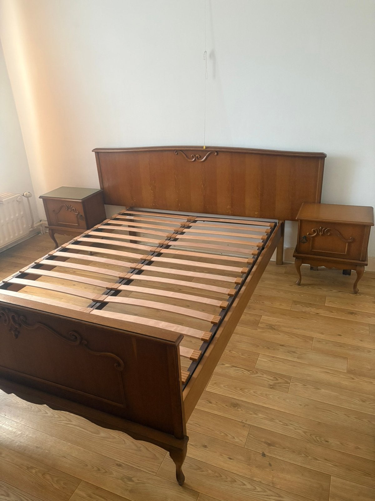 Chambre à coucher complète Style Rustique Louis Philippe, Enlèvement, Utilisé, Deux personnes, Louis Philippe