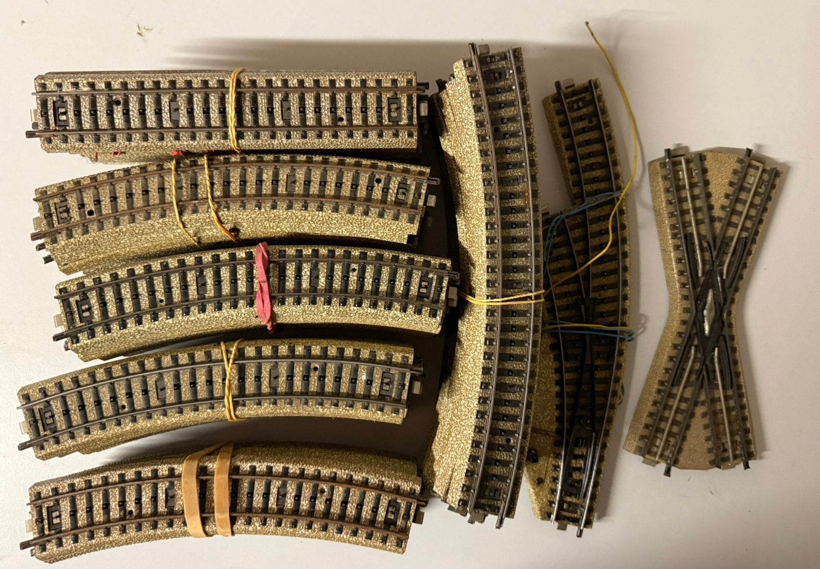 60 rails Märklin M et 1 interrupteur électrique et jonction, Enlèvement ou Envoi, Utilisé, Rails, Märklin