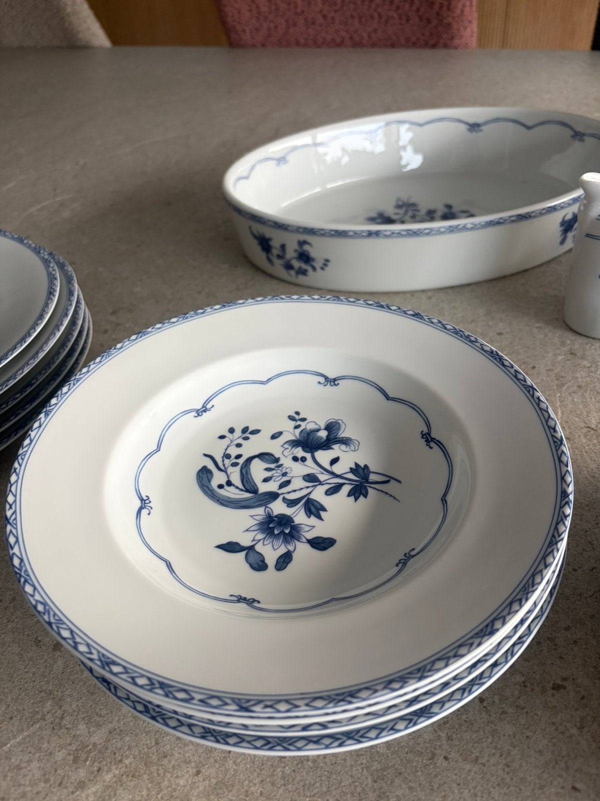 Eet en koffie servies porselein genummerd, Antiek en Kunst, Ophalen