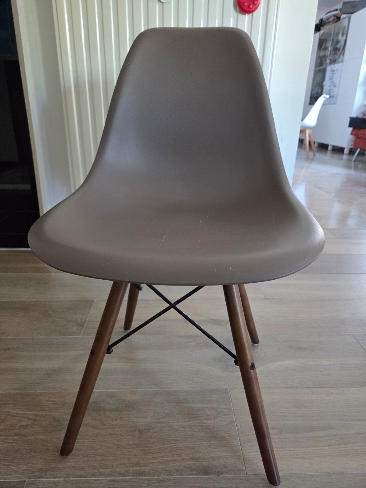 4 kuipstoelen, Huis en Inrichting, Stoelen, Ophalen, Gebruikt, Bruin, Hout