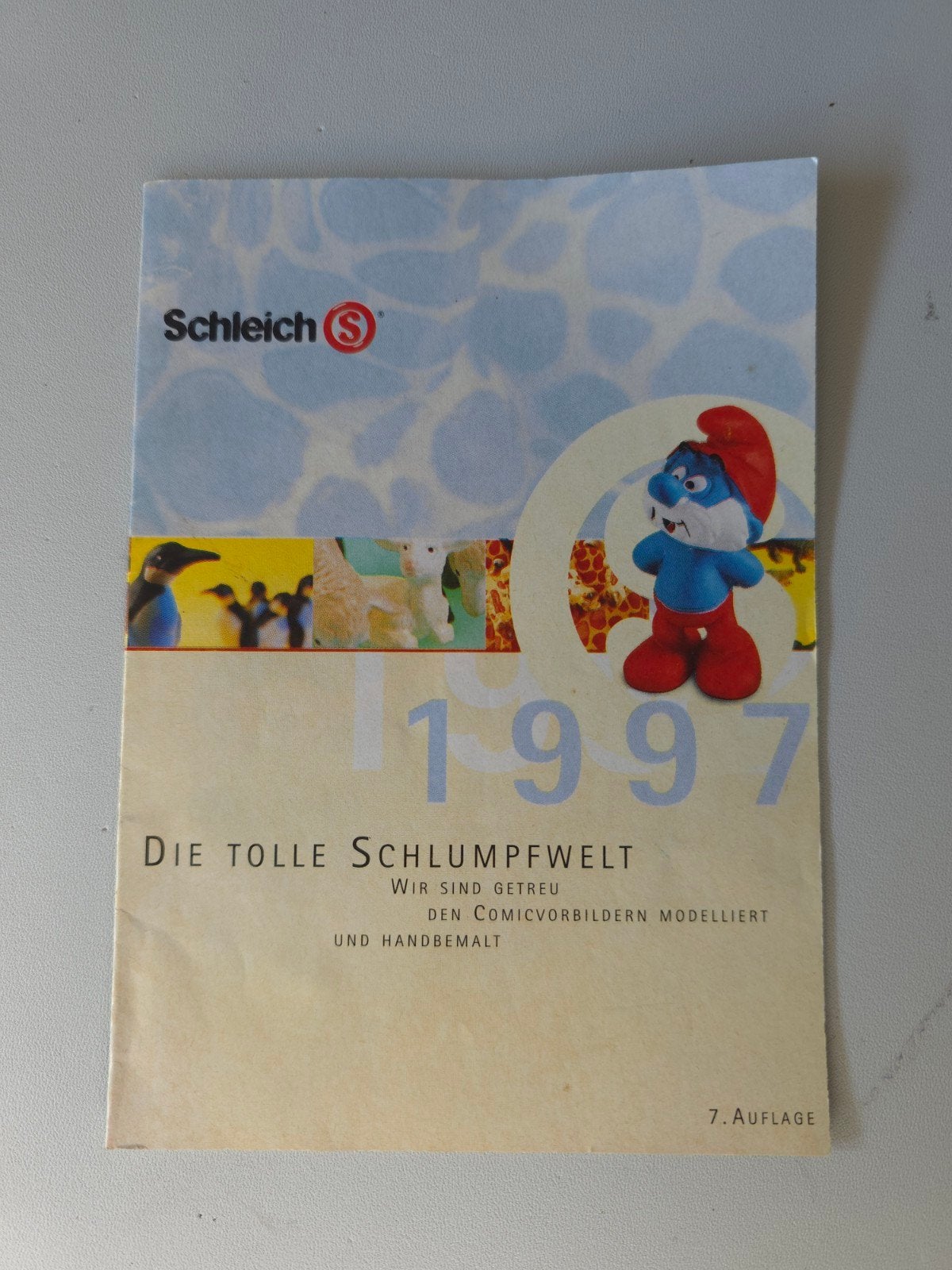 Catalogue vintage figurines Schtroumpf Schleich, Envoi, Comme neuf, Différents Schtroumpfs, Poupée, Figurine ou Peluche