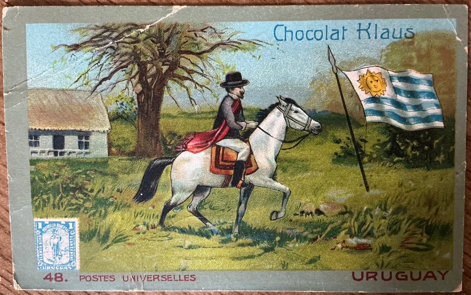CHOCOLATE KLAUS/ancienne carte publicitaire, Enlèvement ou Envoi, Comme neuf, Autres types