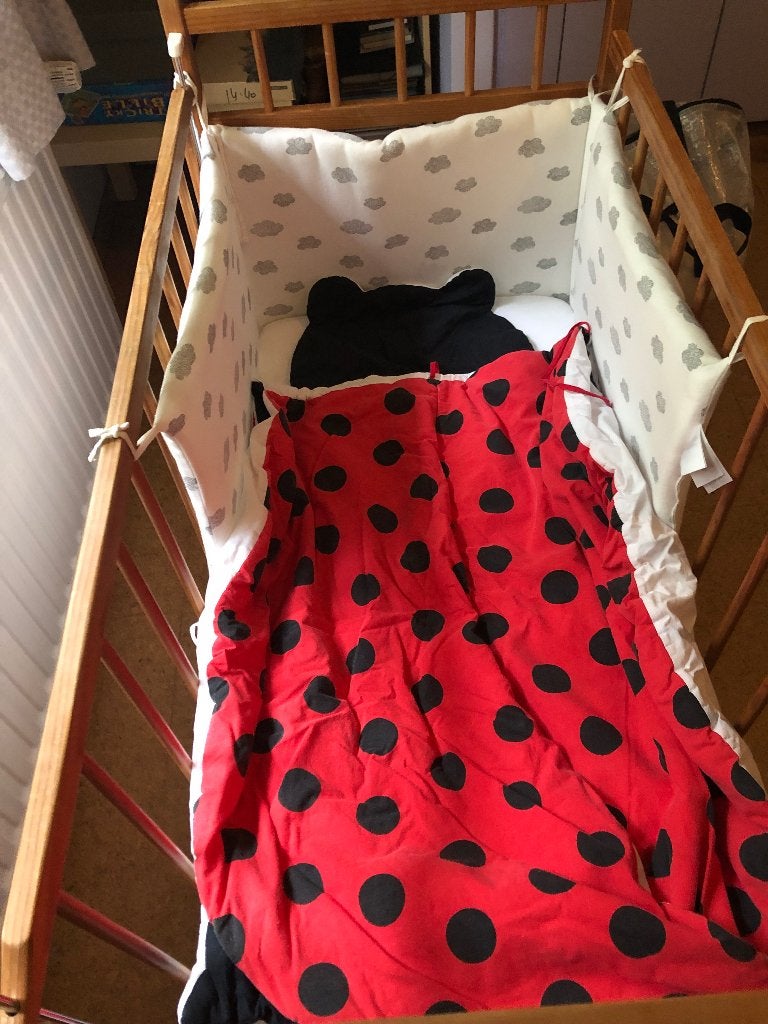 Ladybug dekbed, babybed, Ophalen, Gebruikt, Wasbaar