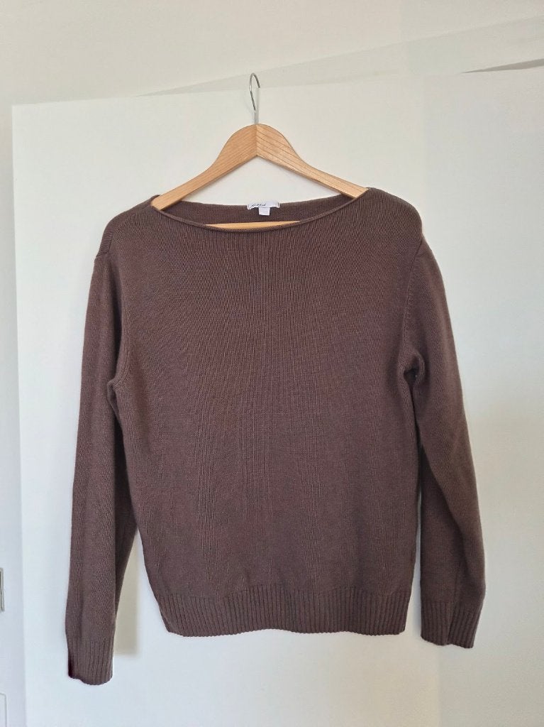 Bruine basic trui / Brown basic sweater, Bruin, Ophalen of Verzenden, Maat 36 (S), Subdued