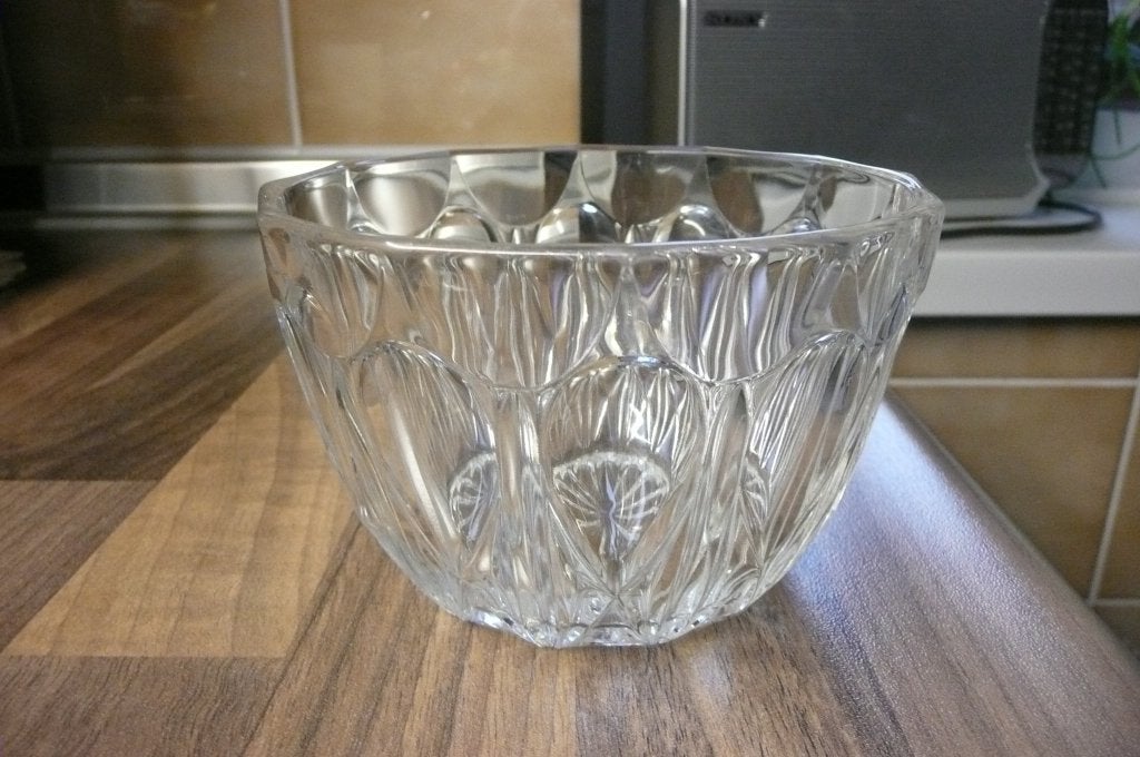 Pot en verre, vasque sur pied en verre, Enlèvement