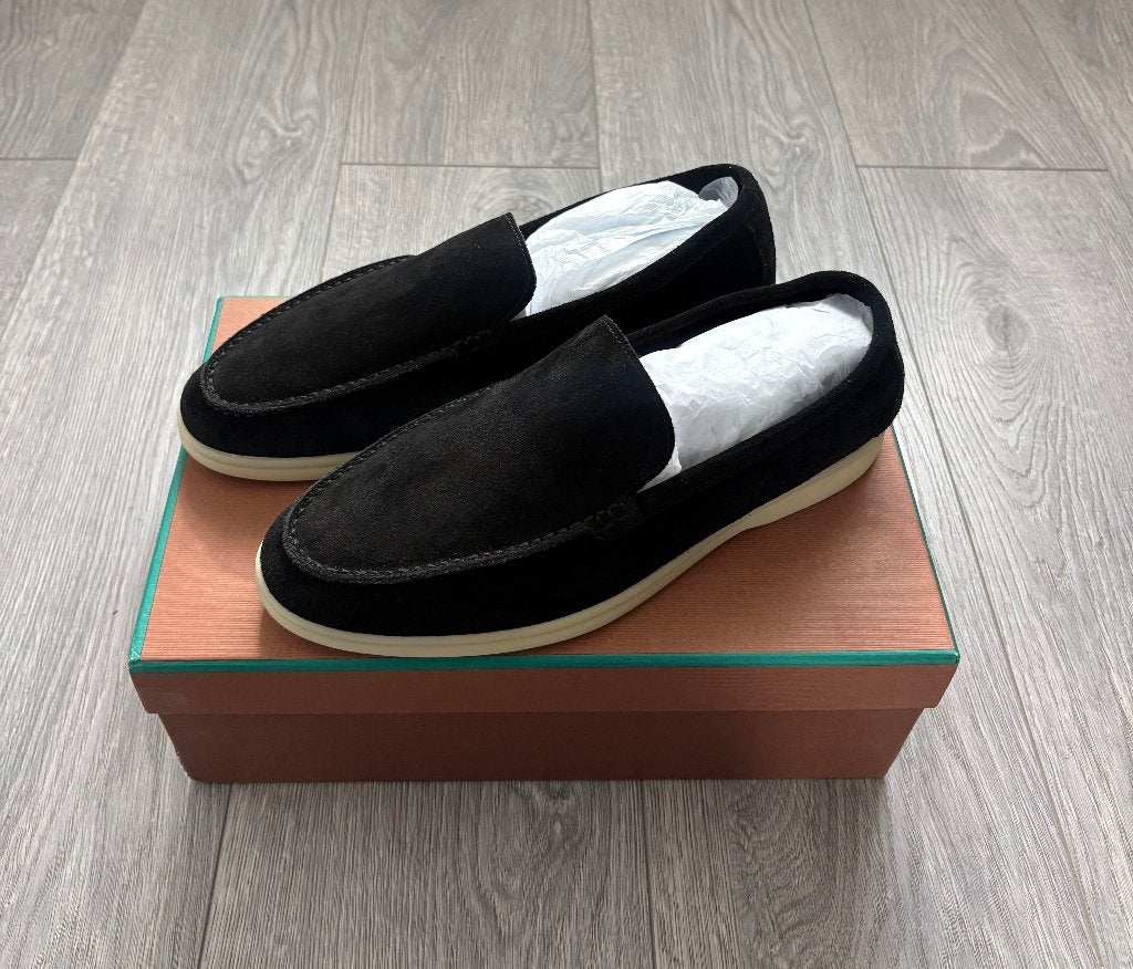 Te koop Loro Piana loafers-maat 41, Kleding | Heren, Zwart, Zo goed als nieuw, Loafers, Ophalen