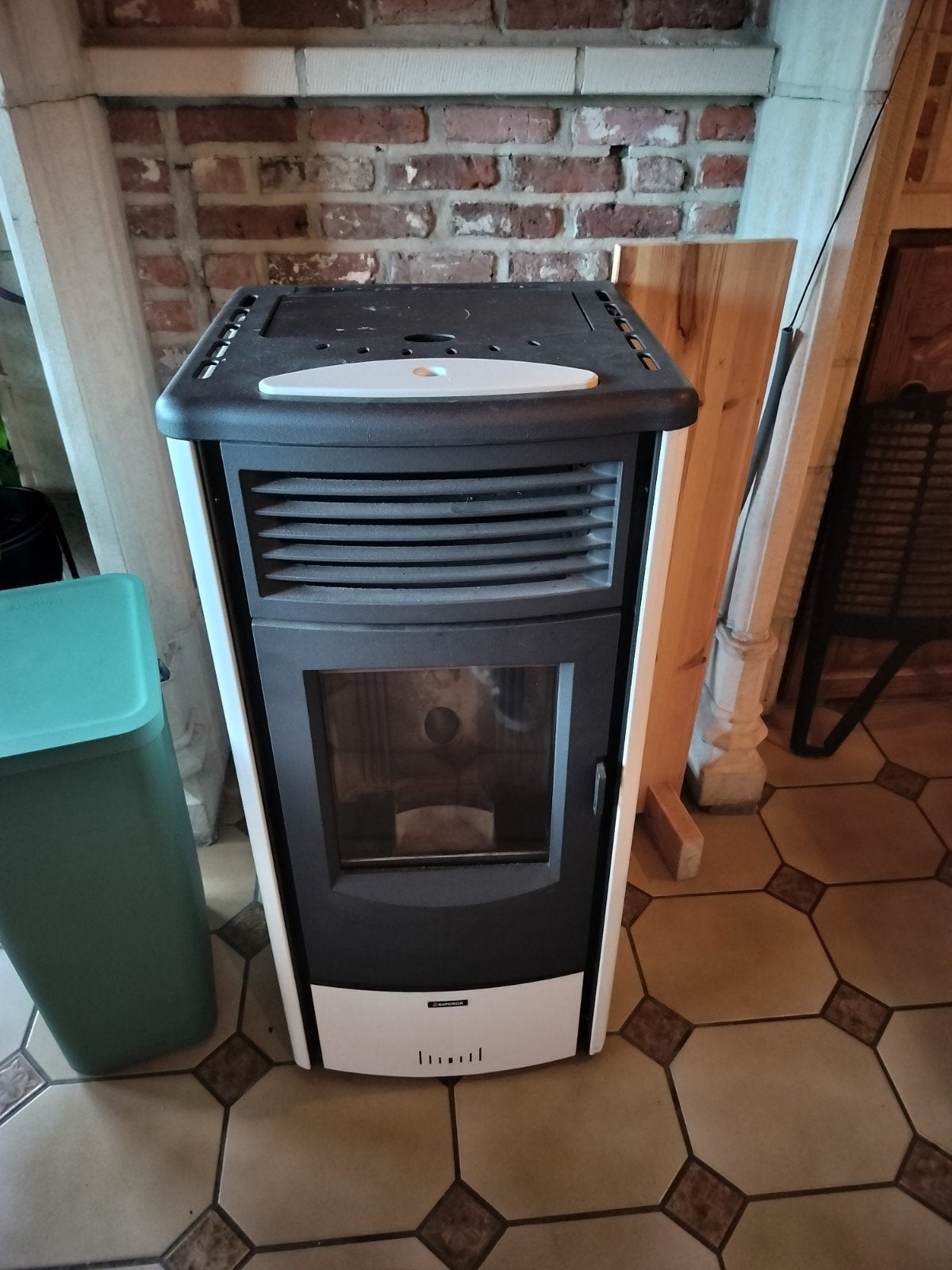 Pelletkachel Superior Cleo 6,6kw, Enlèvement, Utilisé, Autoportant, Poêle à granulés