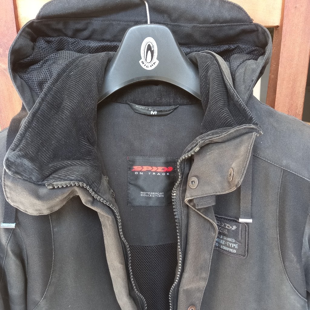 Veste SPIDI taille M protections CE, capuche et gilet, Motos, Enlèvement ou Envoi, Manteau | tissu, Spidi