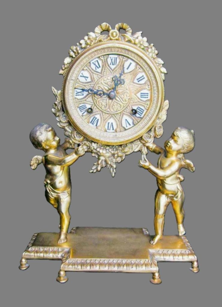 Italiaanse Regency klok met engeltjes, Antiek en Kunst, Antiek | Klokken, Ophalen