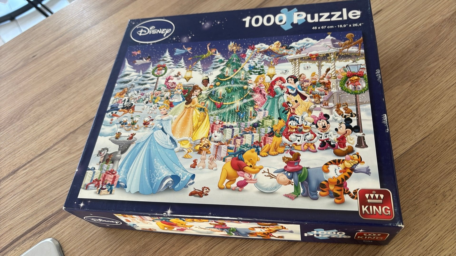 Disneypuzzel kerst 1000stukken, Hobby en Vrije tijd, Denksport en Puzzels, Ophalen, Gebruikt