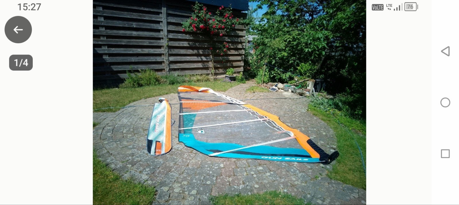 Gun Sails Escape 7m2 in nieuwstaat, Watersport en Boten, Windsurfen, Ophalen
