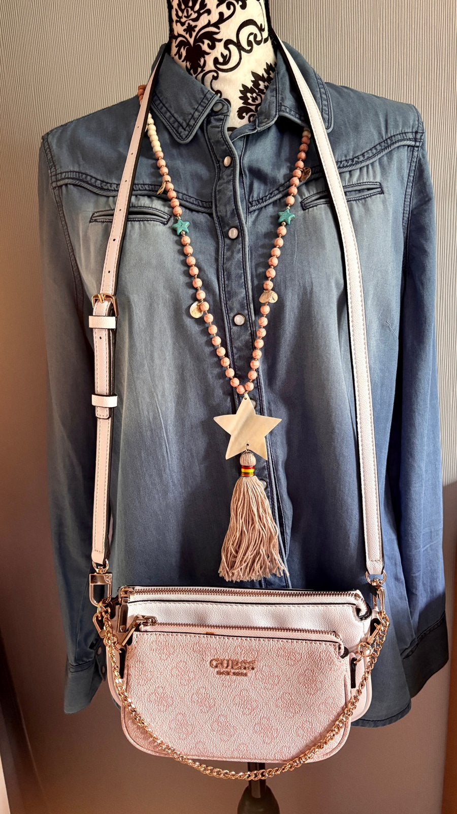 Multipochette Guess, Bijoux, Sacs & Beauté, Sacs | Sacs Femme, Enlèvement ou Envoi, Comme neuf, Blanc, Sac à bandoulière
