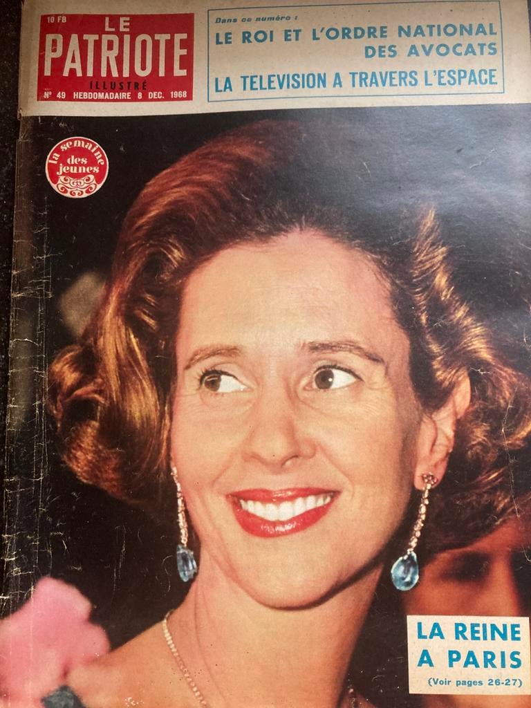 Le Patriote Illustré 8/12/1968 Reine Fabiola, Ophalen of Verzenden