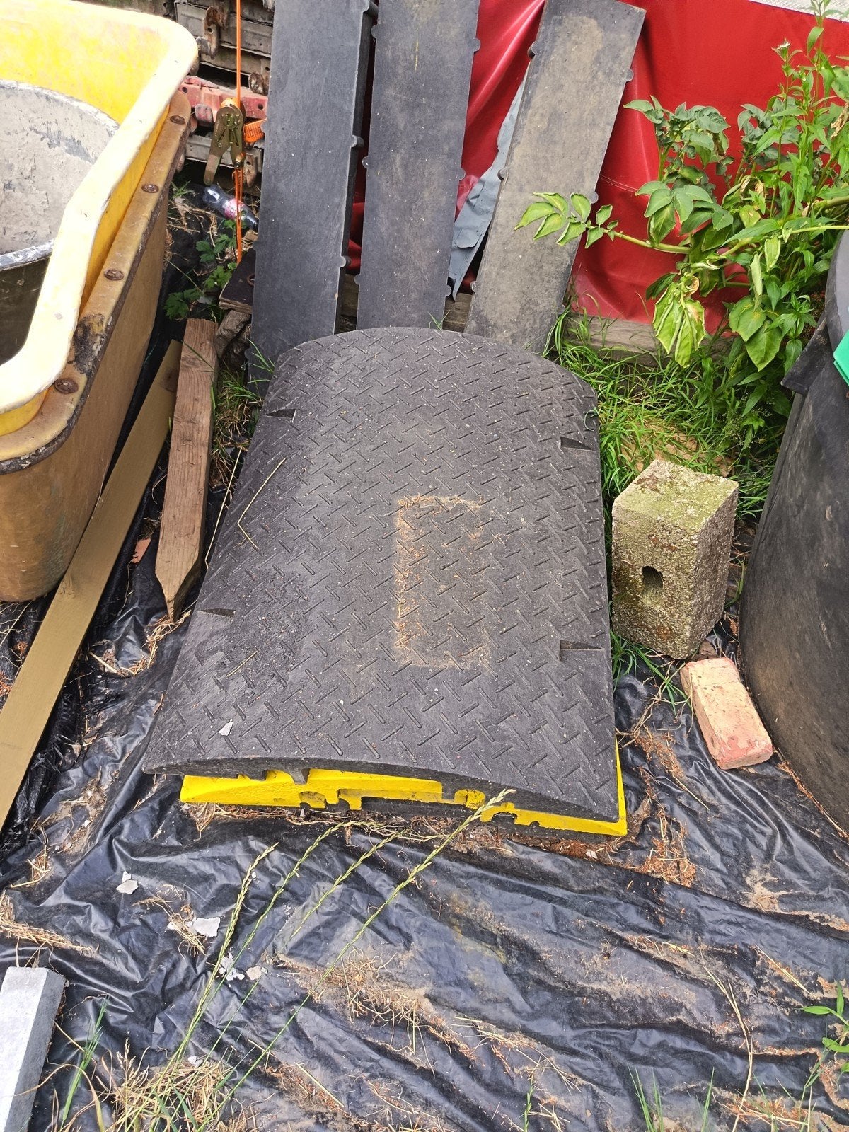 Rubber mat drempels voor kabels, Doe-het-zelf en Bouw, Ophalen