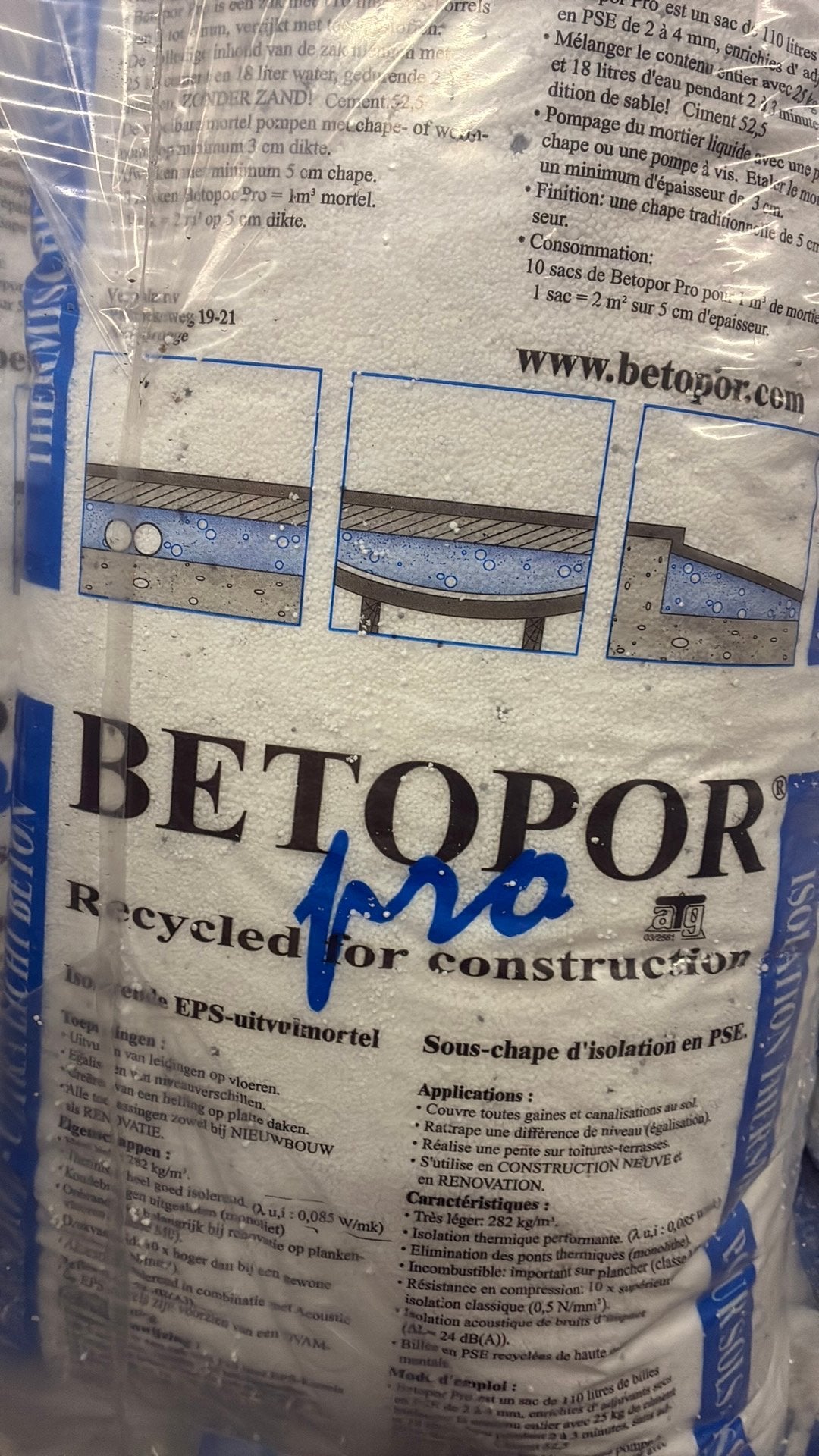 Betopor pro isolatie, Ophalen, Zo goed als nieuw, Vloerisolatie