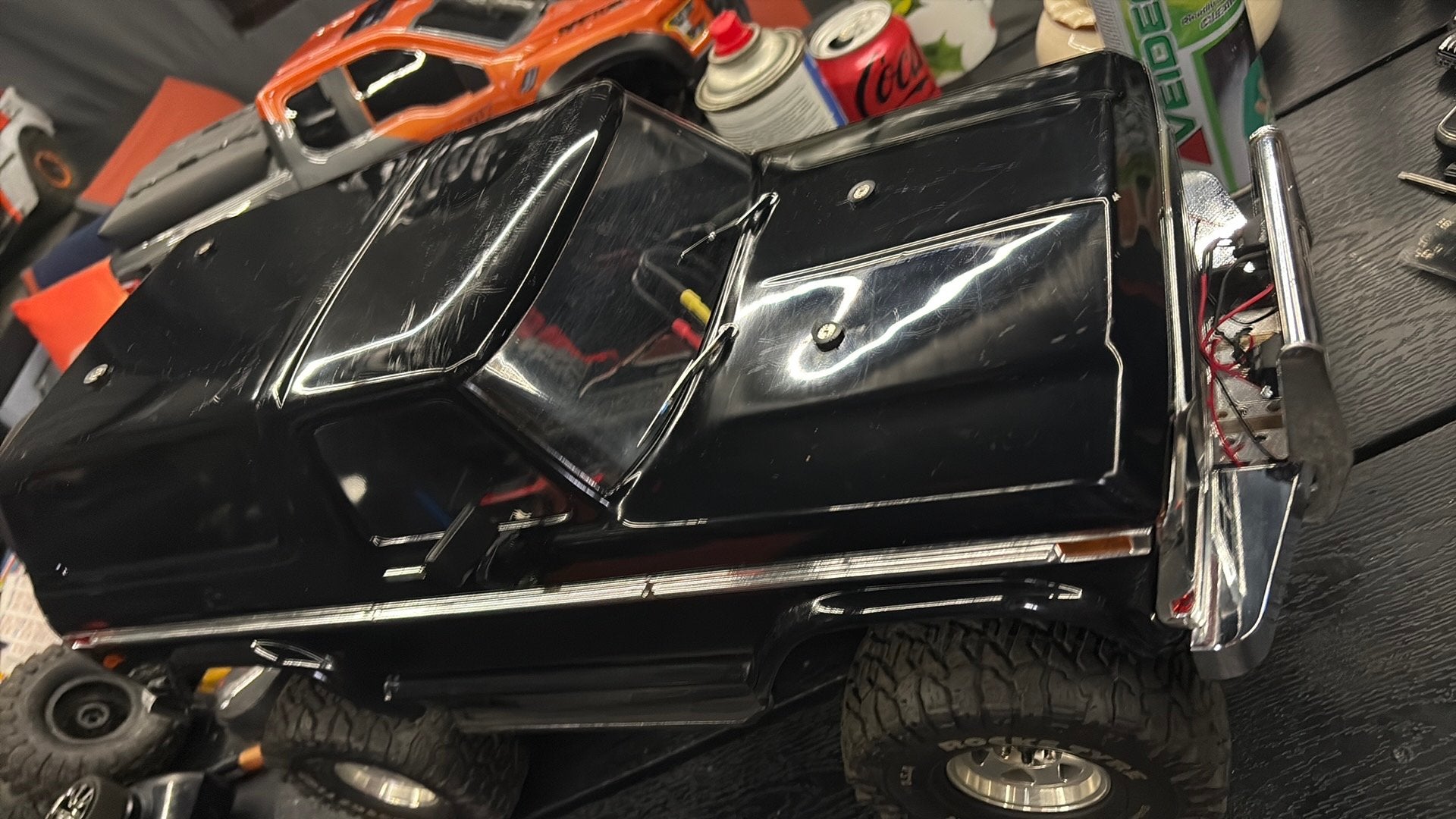 Traxas trx 4bronco body met lichten in, Ophalen of Verzenden, Zo goed als nieuw