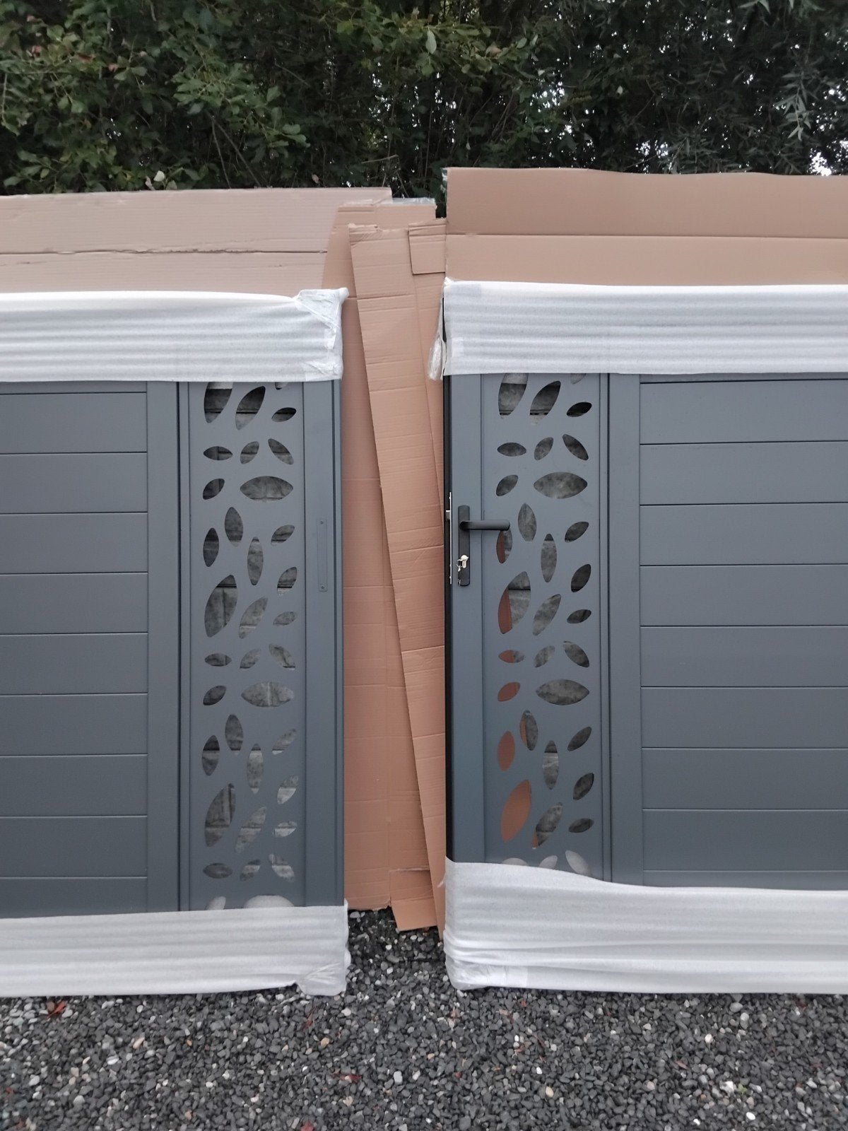 portail porte jardin poteaux portillon  7016, Enlèvement ou Envoi, Aluminium