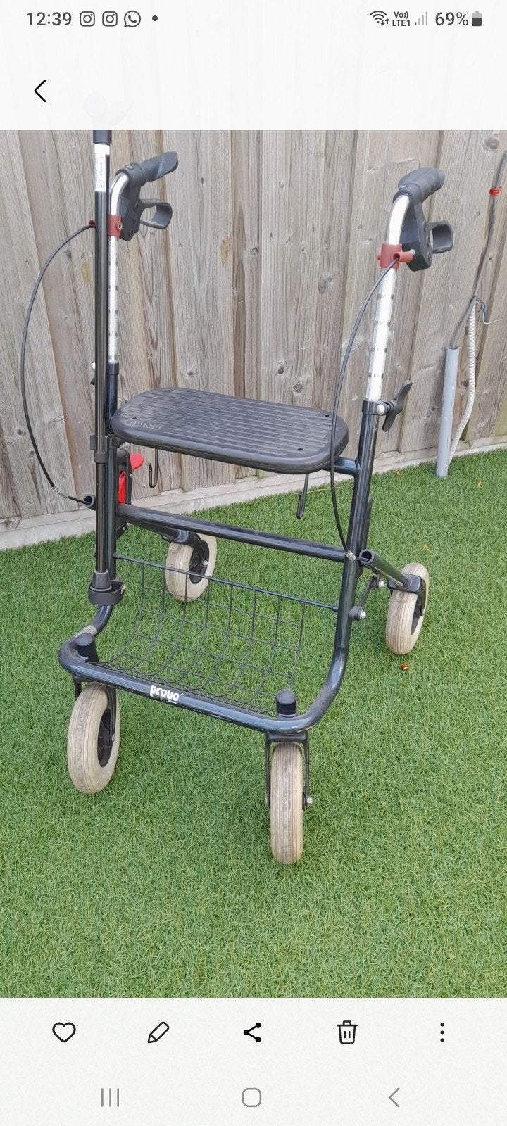 rollator, Ophalen of Verzenden