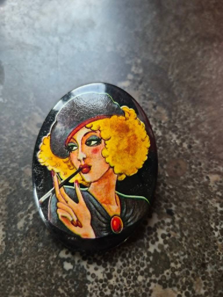 Lea Stein designbroche van 6 cm, Ophalen