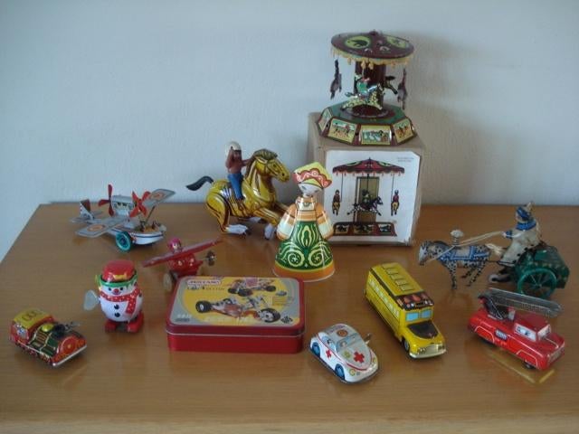 LOT BLIKKEN SPEELGOED opruiming collectie, Verzamelen, Blikken, Gebruikt, Overige, Ophalen of Verzenden