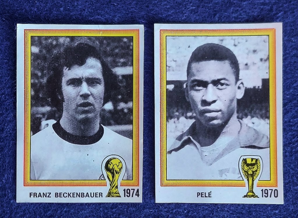 Panini stickers voetbal ' WK 1978 - Pele / Beckenbauer ', Ophalen of Verzenden, Gebruikt, Meerdere stickers