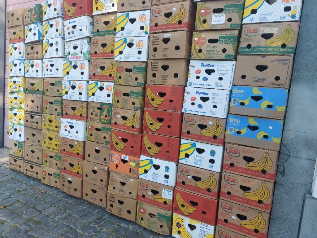 Bananendozen perfect als verhuisdozen of opbergdozen, Doe-het-zelf en Bouw, Kratten en Dozen, Zo goed als nieuw, Ophalen of Verzenden